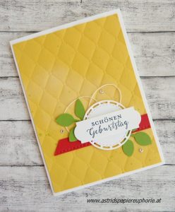 Mehr über den Artikel erfahren Teamtreffen -Glückwunschkarte Steppmuster (Swap)