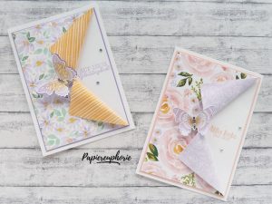 Mehr über den Artikel erfahren Einfache Karte mit Designerpapier